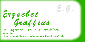 erzsebet graffius business card